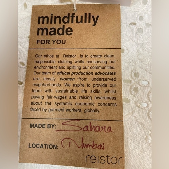 NWT Reistor The Beach Shack Shirt 100% Hemp Eyelet Summer Tank Top - Picture 14 of 16